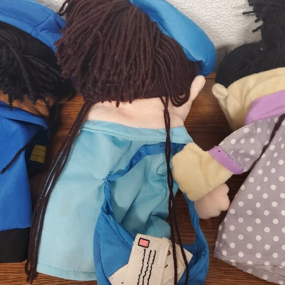Plush Cloth Pretend Play 10" Hand Pupppets - Lot of 3 - Picture 9 of 10
